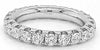 1.68CT DIAMOND 18KT WHITE GOLD 3D COMFORT FIT ETERNITY WEDDING ANNIVERSARY RING