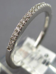 .15CT DIAMOND 18K WHITE GOLD 3D CLASSIC ROUND 2MM SEMI ETERNITY ANNIVERSARY RING