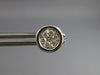ESTATE .28CT DIAMOND 14KT WHITE GOLD ROUND INVISIBLE BEZEL CLUSTER STUD EARRINGS