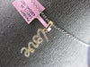 ESTATE .16CT DIAMOND 14KT YELLOW GOLD 3D CLASSIC SCRIPT LOVE FLOATING PENDANT