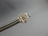 1.04CT DIAMOND 14KT ROSE GOLD 3D CLASSIC FLOWER ROUND INVISIBLE STUD EARRINGS