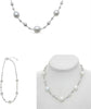 ESTATE AAA SOUTH SEA PEARL 18KT WHITE GOLD 3D BY THE YARD FUN LOVE NECKLACE