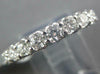 1.19CT DIAMOND 18KT WHITE GOLD FILIGREE MILGRAIN SEMI ETERNITY ANNIVERSARY RING