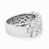 EXTRA LARGE 4.39CT DIAMOND 18KT WHITE GOLD ROUND SEMI ETERNITY ANNIVERSARY RING