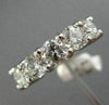 ESTATE WIDE 2.17CT DIAMOND 14KT WHITE GOLD SEMI ETERNITY WEDDING RING BAND #2800