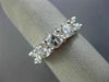 ESTATE WIDE 2.17CT DIAMOND 14KT WHITE GOLD SEMI ETERNITY WEDDING RING BAND #2800