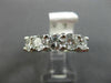 ESTATE WIDE 2.17CT DIAMOND 14KT WHITE GOLD SEMI ETERNITY WEDDING RING BAND #2800