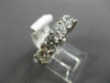 ESTATE WIDE 2.17CT DIAMOND 14KT WHITE GOLD SEMI ETERNITY WEDDING RING BAND #2800