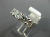 ESTATE WIDE 2.17CT DIAMOND 14KT WHITE GOLD SEMI ETERNITY WEDDING RING BAND #2800