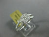 ESTATE .66CT DIAMOND 14KT WHITE GOLD 3D CLASSIC INVISIBLE ROUND ENGAGEMENT RING