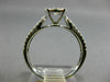 ESTATE .66CT DIAMOND 14KT WHITE GOLD 3D CLASSIC INVISIBLE ROUND ENGAGEMENT RING