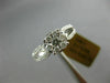 ESTATE .66CT DIAMOND 14KT WHITE GOLD 3D CLASSIC INVISIBLE ROUND ENGAGEMENT RING