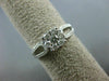 ESTATE .66CT DIAMOND 14KT WHITE GOLD 3D CLASSIC INVISIBLE ROUND ENGAGEMENT RING