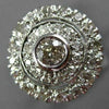 ANTIQUE LARGE 1.20CT DIAMOND 14KT WHITE GOLD 3D FILIGREE ENGAGEMENT RING #26090