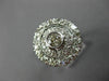 ANTIQUE LARGE 1.20CT DIAMOND 14KT WHITE GOLD 3D FILIGREE ENGAGEMENT RING #26090