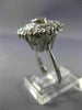 ANTIQUE LARGE 1.20CT DIAMOND 14KT WHITE GOLD 3D FILIGREE ENGAGEMENT RING #26090