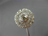 ANTIQUE LARGE 1.20CT DIAMOND 14KT WHITE GOLD 3D FILIGREE ENGAGEMENT RING #26090