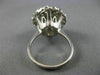 ANTIQUE LARGE 1.20CT DIAMOND 14KT WHITE GOLD 3D FILIGREE ENGAGEMENT RING #26090