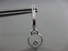 ESTATE .47CT DIAMOND 18K WHITE GOLD 3D FLOWER CIRCLE OF LIFE HUGGIE EARRINGS VVS