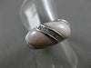 ESTATE WIDE .40CT DIAMOND 14KT WHITE GOLD AAA MOTHER OF PEARL INFINITY LOVE RING