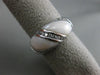 ESTATE WIDE .40CT DIAMOND 14KT WHITE GOLD AAA MOTHER OF PEARL INFINITY LOVE RING