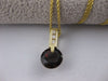 ANTIQUE 2.12CTW DIAMOND GARNET 14K YELLOW GOLD ART DECO PENDANT + CHAIN ##843