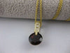 ANTIQUE 2.12CTW DIAMOND GARNET 14K YELLOW GOLD ART DECO PENDANT + CHAIN ##843