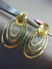 ESTATE 4.14CT DIAMOND & AAA CITRINE 14KT YELLOW GOLD MULTI OVAL CLIP ON EARRINGS