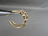 ESTATE .32CT ROUND DIAMOND 14KT YELLOW GOLD ETOILE BAMBOO HOOP EARRINGS