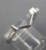 .28CT BAGUETTE DIAMOND 14KT WHITE GOLD 3D V SHAPE WEDDING ANNIVERSARY RING 26059