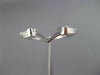 .28CT BAGUETTE DIAMOND 14KT WHITE GOLD 3D V SHAPE WEDDING ANNIVERSARY RING 26059