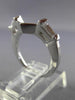 .28CT BAGUETTE DIAMOND 14KT WHITE GOLD 3D V SHAPE WEDDING ANNIVERSARY RING 26059