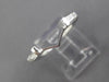 .28CT BAGUETTE DIAMOND 14KT WHITE GOLD 3D V SHAPE WEDDING ANNIVERSARY RING 26059