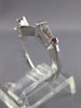 .28CT BAGUETTE DIAMOND 14KT WHITE GOLD 3D V SHAPE WEDDING ANNIVERSARY RING 26059