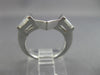 .28CT BAGUETTE DIAMOND 14KT WHITE GOLD 3D V SHAPE WEDDING ANNIVERSARY RING 26059