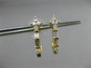 ESTATE .50CT BAGUETTE & ROUND DIAMOND 14KT YELLOW GOLD 3D STAR HANGING EARRINGS