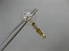 ESTATE .50CT BAGUETTE & ROUND DIAMOND 14KT YELLOW GOLD 3D STAR HANGING EARRINGS