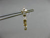 ESTATE .50CT BAGUETTE & ROUND DIAMOND 14KT YELLOW GOLD 3D STAR HANGING EARRINGS
