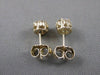 ESTATE .48CTW DIAMOND FLOWER CLUSTER 5MM 14K YELLOW GOLD STUD EARRINGS #2553