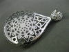 ESTATE EXTRA LARGE .36CT DIAMOND 14KT WHITE & BLACK GOLD WOVEN HANGING EARRINGS