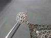 ESTATE EXTRA LARGE .36CT DIAMOND 14KT WHITE & BLACK GOLD WOVEN HANGING EARRINGS