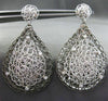 ESTATE EXTRA LARGE .36CT DIAMOND 14KT WHITE & BLACK GOLD WOVEN HANGING EARRINGS