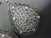 ESTATE EXTRA LARGE .36CT DIAMOND 14KT WHITE & BLACK GOLD WOVEN HANGING EARRINGS