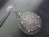 ESTATE EXTRA LARGE .36CT DIAMOND 14KT WHITE & BLACK GOLD WOVEN HANGING EARRINGS