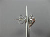 ESTATE 2.60CT DIAMOND 14KT WHITE GOLD 3D SQUARE ETOILE FILIGREE HANGING EARRINGS