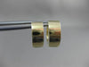 ESTATE 1CT DIAMOND 2 ROW 14K YELLOW GOLD HUGGIE EARRINGS ASTONISHING LOOK! #5319