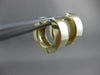 ESTATE 1CT DIAMOND 2 ROW 14K YELLOW GOLD HUGGIE EARRINGS ASTONISHING LOOK! #5319