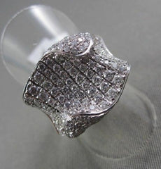 ANTIQUE 18KT WIDE WAVY LOOK 2.35CT DIAMOND WHITE GOLD RING SPECIAL!!!!!!