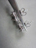 ANTIQUE .54CT 3D ROUND DIAMOND FILIGREE 14KT WHITE GOLD EARRINGS JACKET SETTINGS