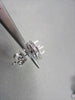 ANTIQUE .54CT 3D ROUND DIAMOND FILIGREE 14KT WHITE GOLD EARRINGS JACKET SETTINGS